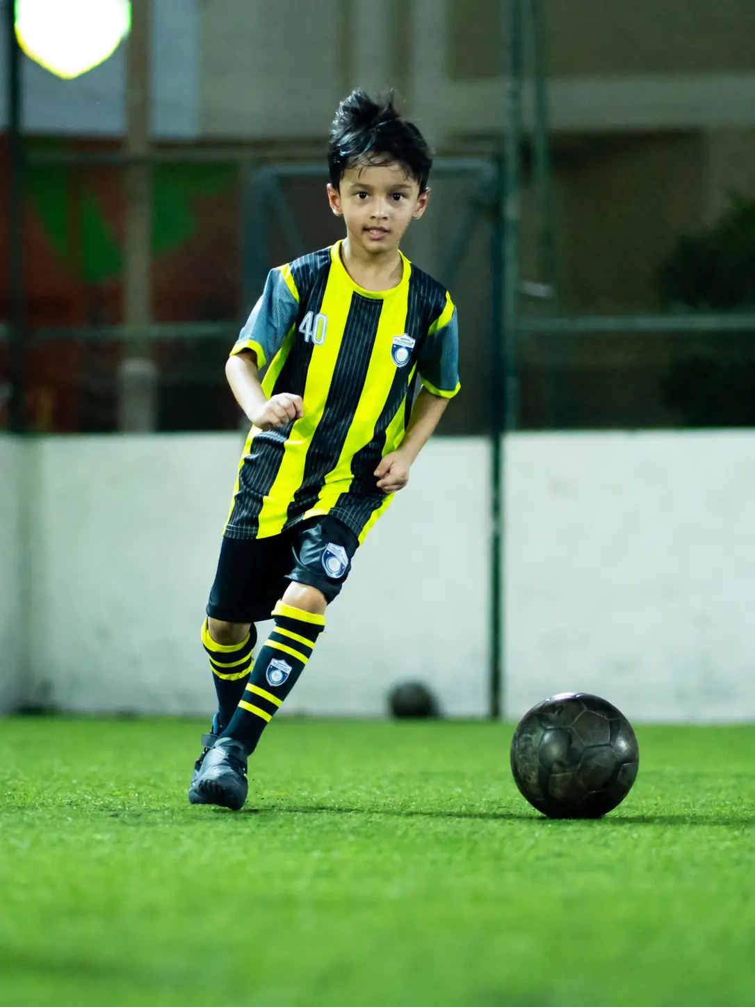 Touchline football training near Stadium Metro